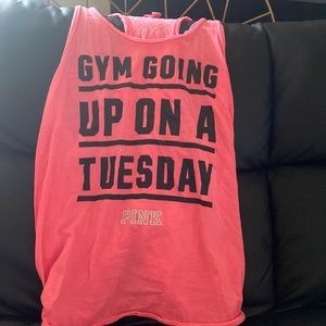 Victoria Secret tank top PINK brand size Large